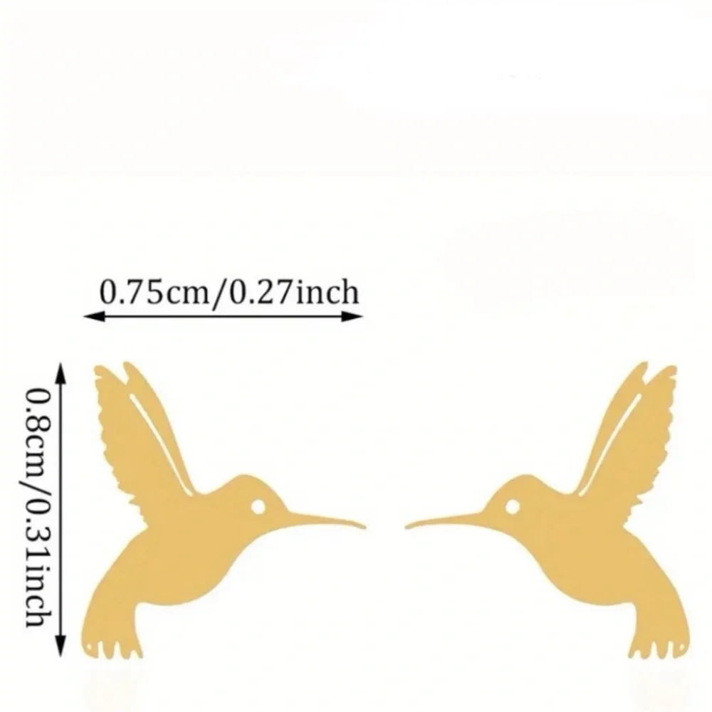 NEW Dainty Hummingbird stud Earrings in Gold color - Boutique - Picture 4 of 5